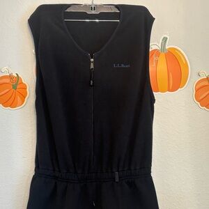 L.L. Bean Black Zip-Up Garment